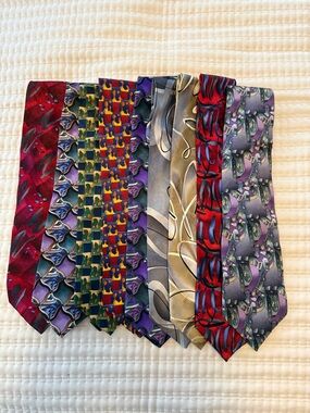 Jerry Garcia Men's Multi-Pattern Silk Necktie Collection,Multiple Color Palette